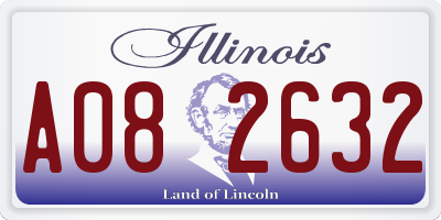 IL license plate A082632