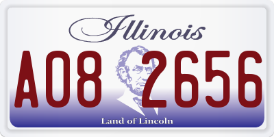 IL license plate A082656