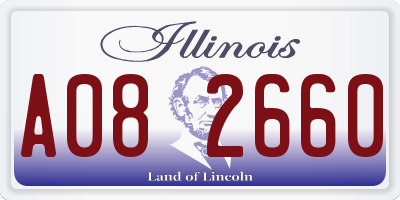 IL license plate A082660