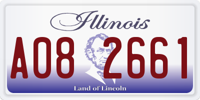 IL license plate A082661