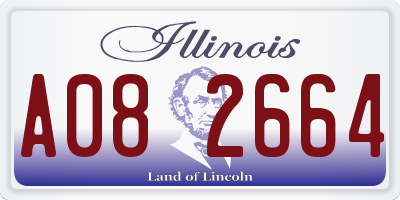IL license plate A082664