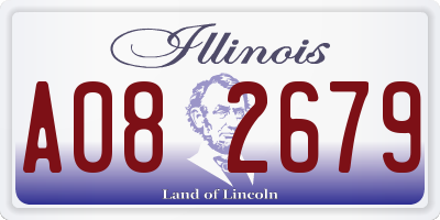 IL license plate A082679