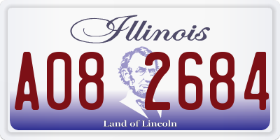IL license plate A082684