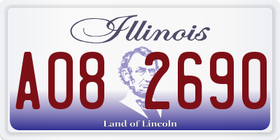 IL license plate A082690