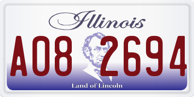 IL license plate A082694