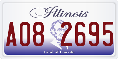 IL license plate A082695