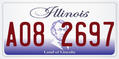 IL license plate A082697