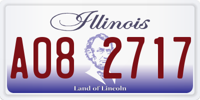 IL license plate A082717