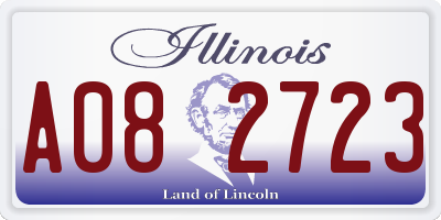 IL license plate A082723