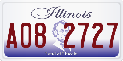 IL license plate A082727