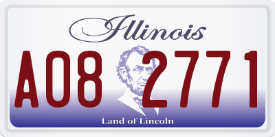 IL license plate A082771