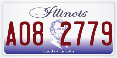 IL license plate A082779