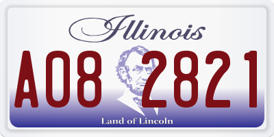 IL license plate A082821