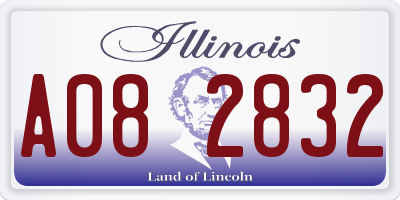 IL license plate A082832