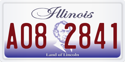 IL license plate A082841