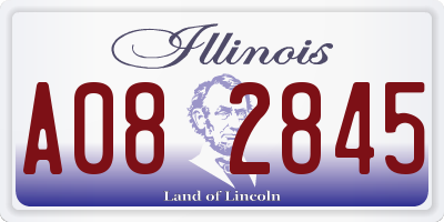 IL license plate A082845