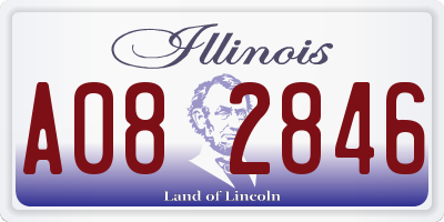 IL license plate A082846