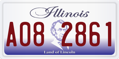 IL license plate A082861