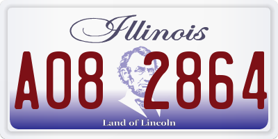 IL license plate A082864