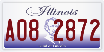 IL license plate A082872