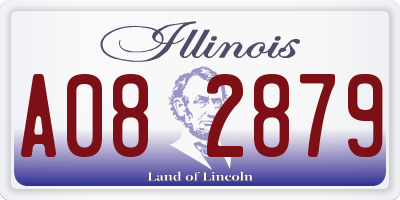 IL license plate A082879