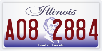 IL license plate A082884