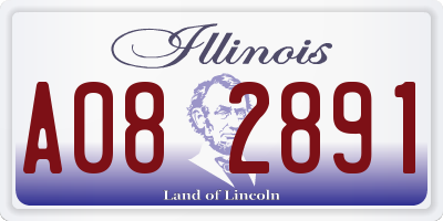 IL license plate A082891