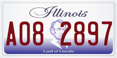 IL license plate A082897