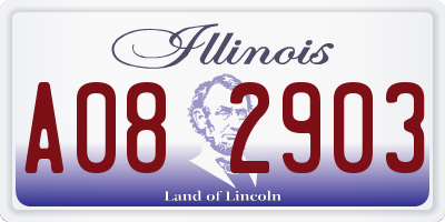 IL license plate A082903