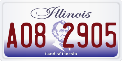 IL license plate A082905