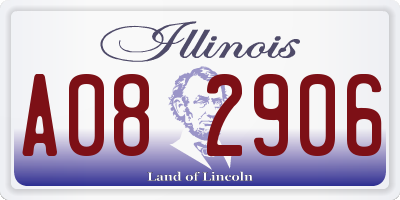 IL license plate A082906