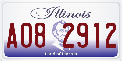 IL license plate A082912