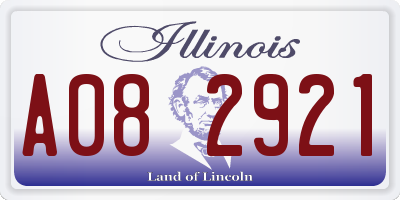 IL license plate A082921