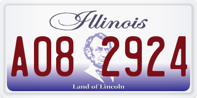 IL license plate A082924