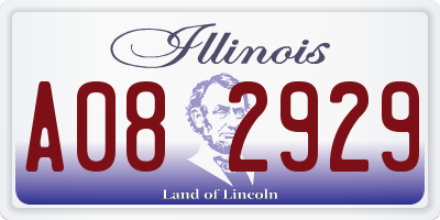 IL license plate A082929