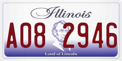 IL license plate A082946