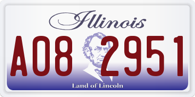IL license plate A082951