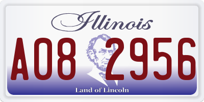 IL license plate A082956