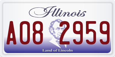 IL license plate A082959