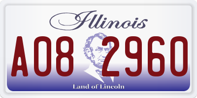 IL license plate A082960