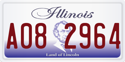 IL license plate A082964