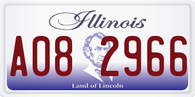IL license plate A082966