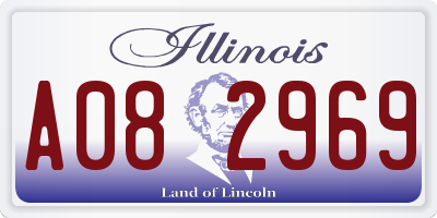 IL license plate A082969