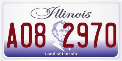 IL license plate A082970