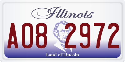 IL license plate A082972