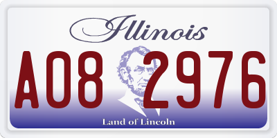 IL license plate A082976