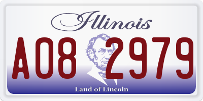 IL license plate A082979