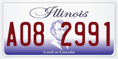 IL license plate A082991