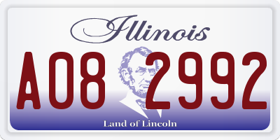 IL license plate A082992