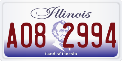 IL license plate A082994